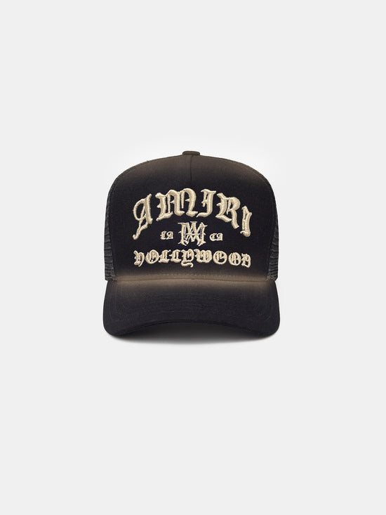 AMIRI HOLLYWOOD TRUCKER HAT
- Black - AMIRI