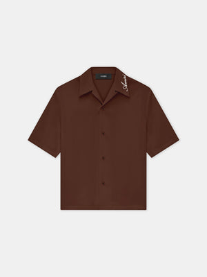 AMIRI CAMP SHIRT - Chocolate - AMIRI