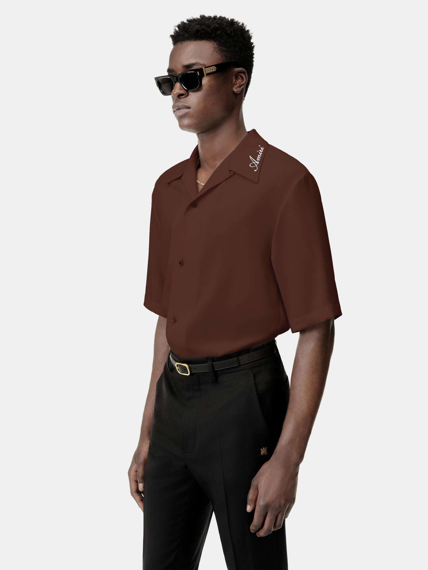 AMIRI CAMP SHIRT - Chocolate