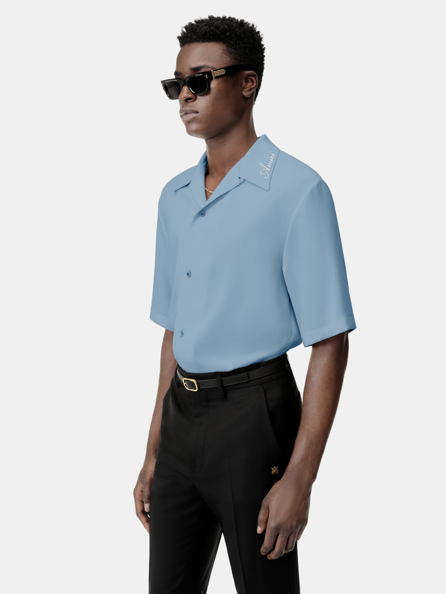 AMIRI CAMP SHIRT - Ashley Blue
