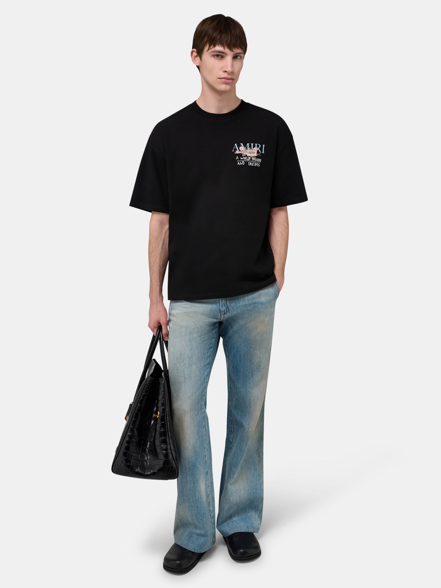 HOPE AND DREAMS OVERSIZED TEE - Black - AMIRI