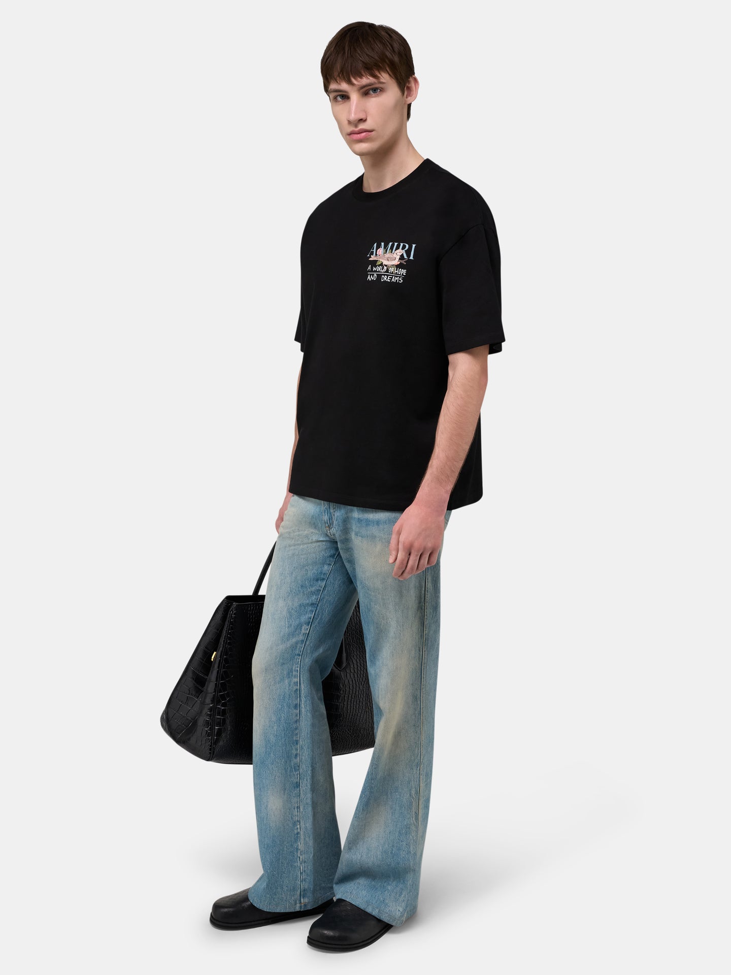 HOPE AND DREAMS OVERSIZED TEE - Black - AMIRI