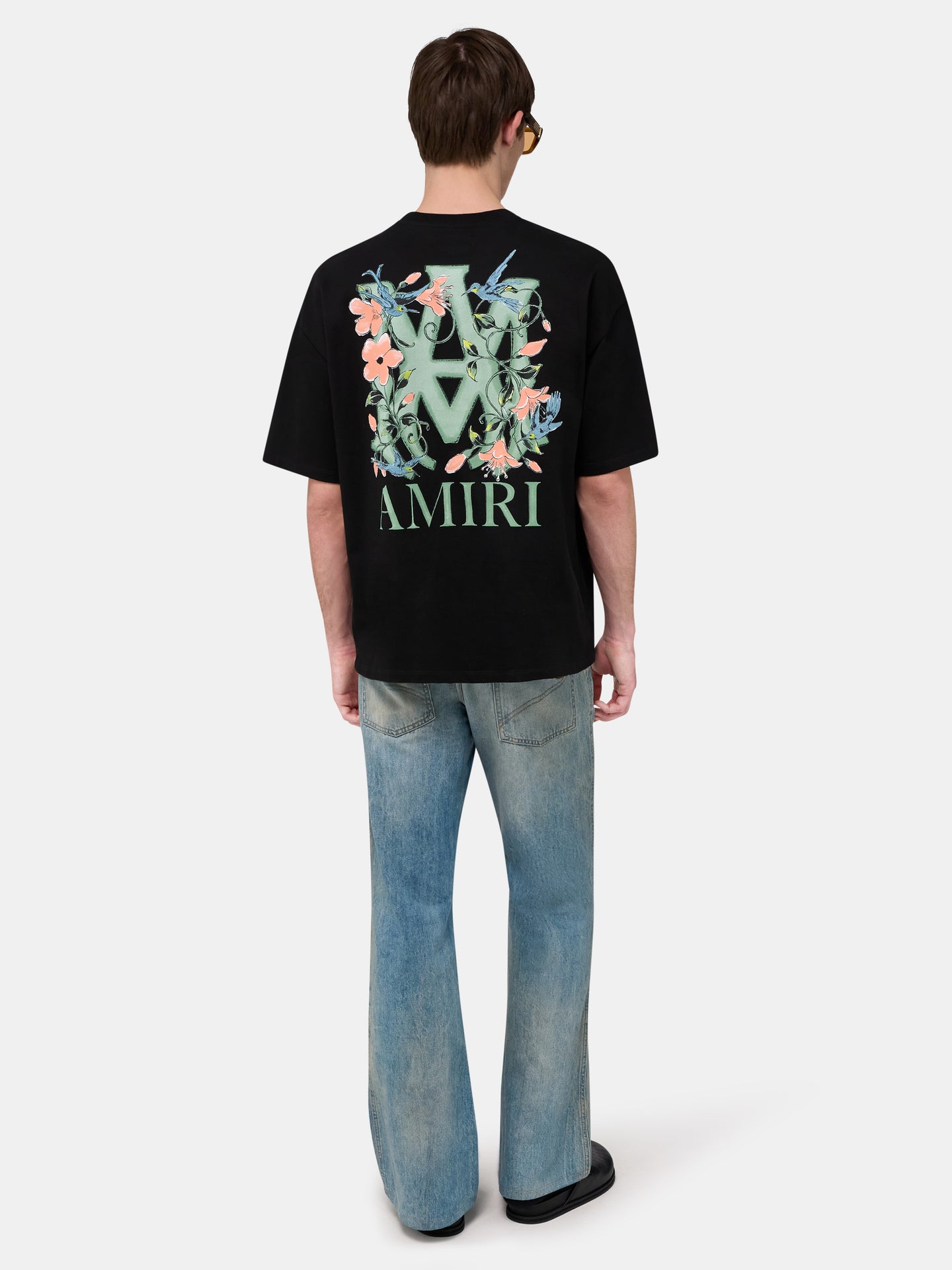 MA FLORAL OVERSIZED TEE - Black - AMIRI