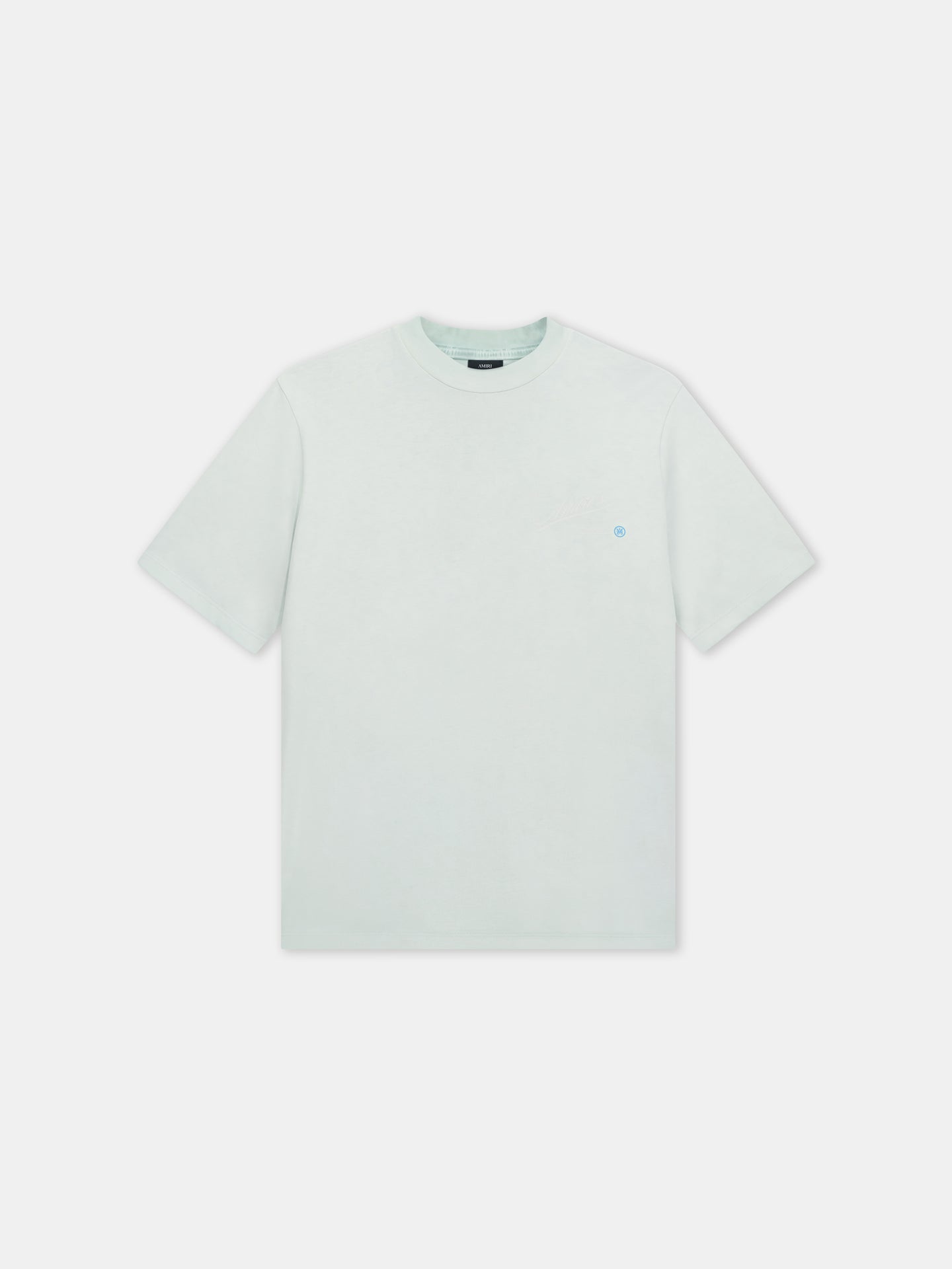 AMIRI QUALITY GOODS LABEL TEE - Powder Teal - AMIRI