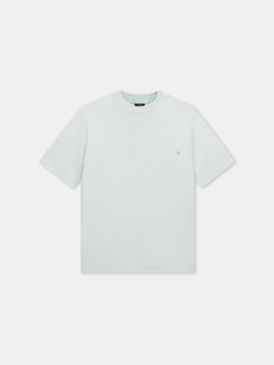 AMIRI QUALITY GOODS LABEL TEE - Powder Teal - AMIRI