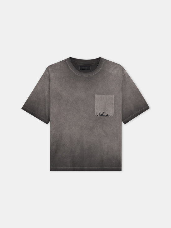 FADED POCKET BOX TEE - Black - AMIRI