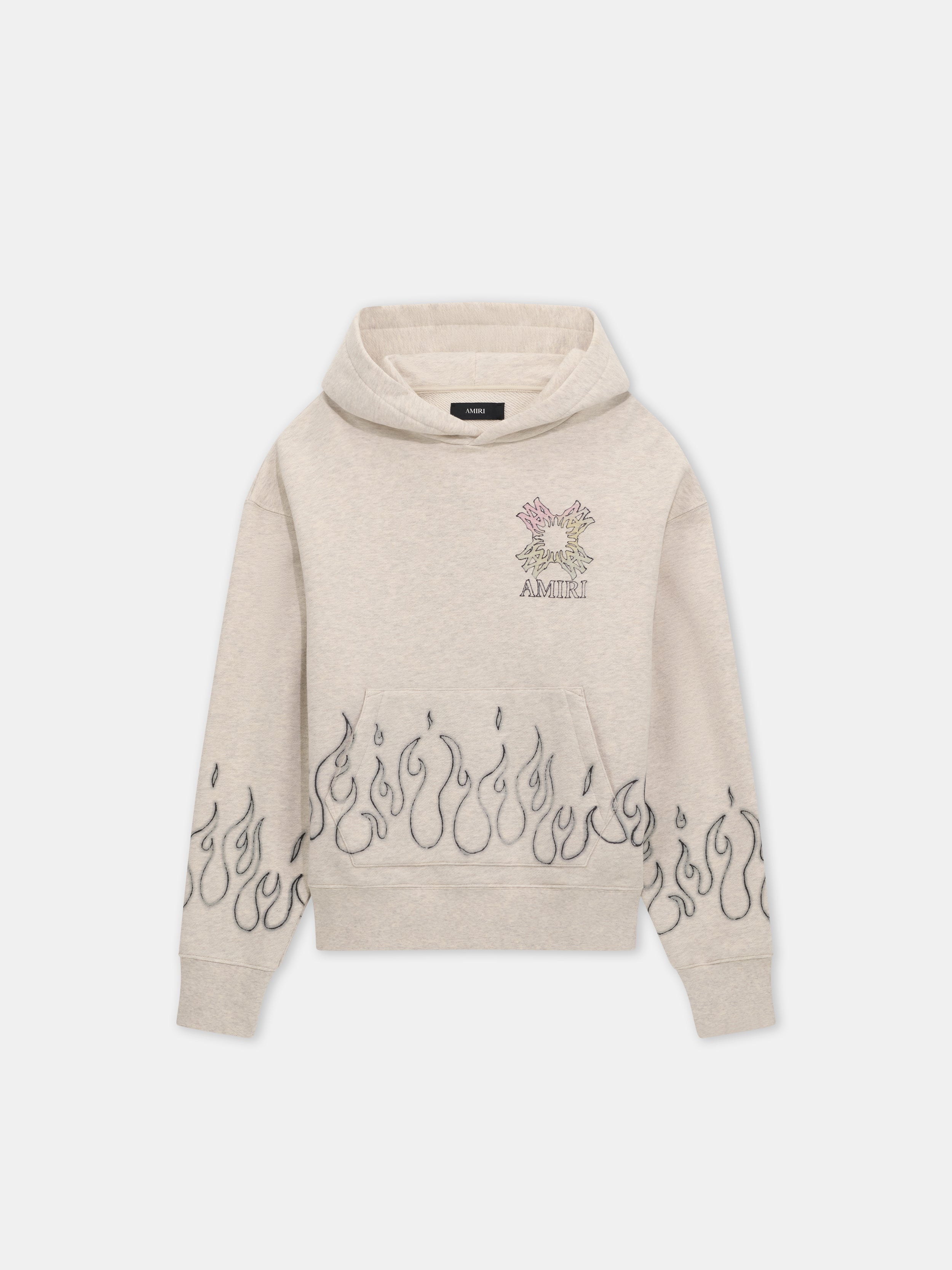 Product MA QUAD FLAMES OVERSIZED HOODIE - Ivory featured image