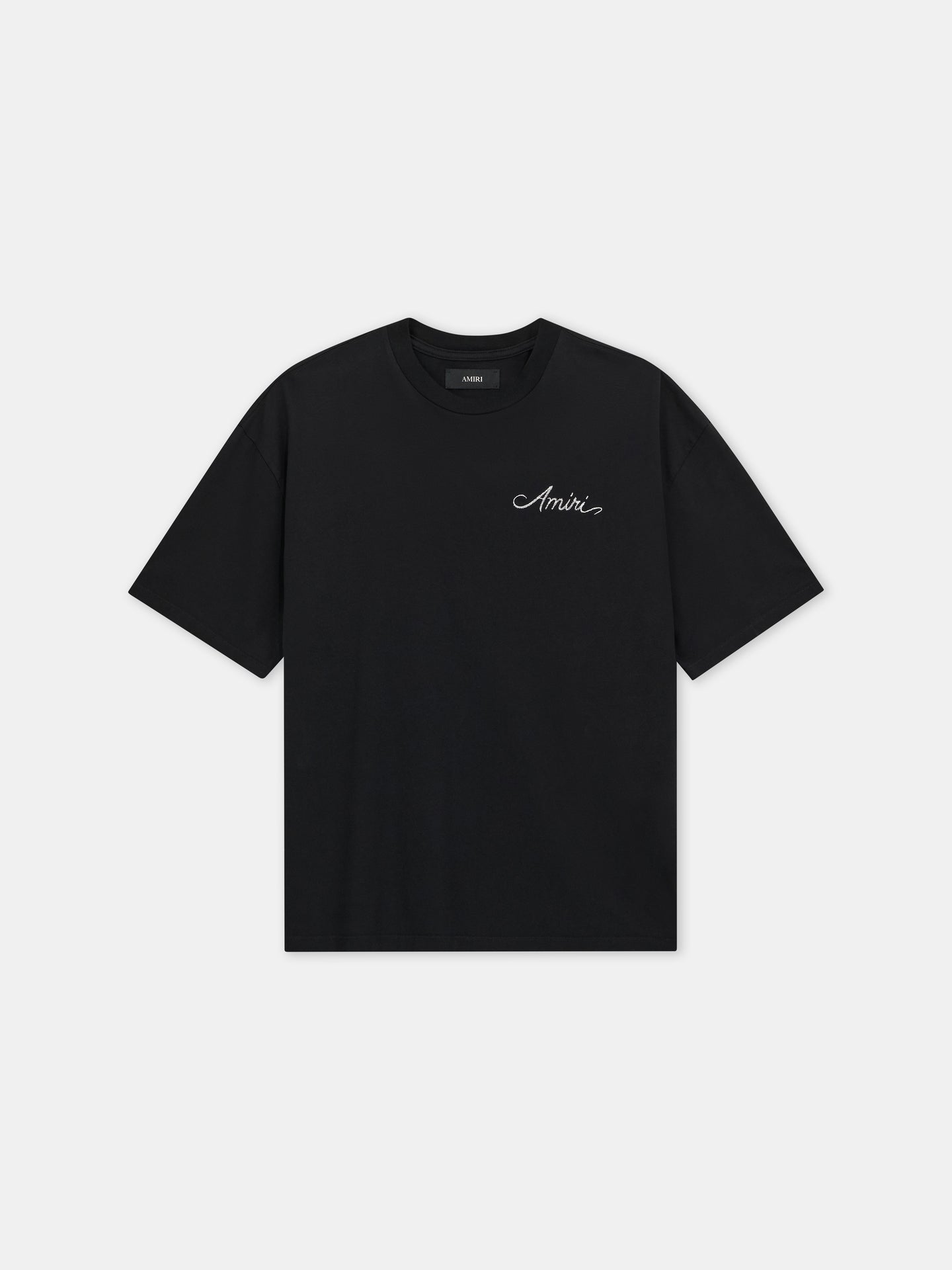 MA QUAD CHECKERBOARD OVERSIZED TEE - Black - AMIRI