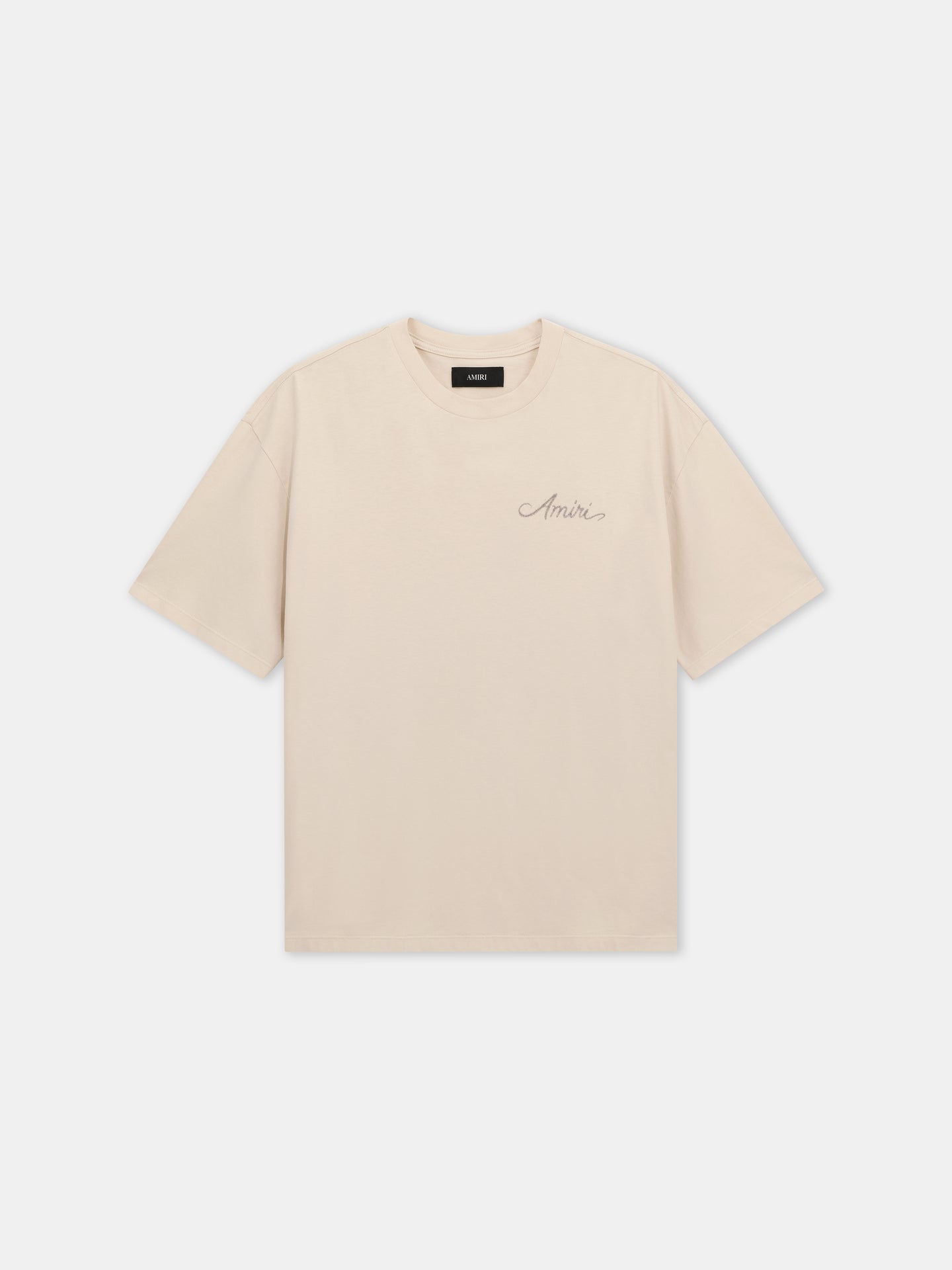 MA QUAD CHECKERBOARD OVERSIZED TEE - Alabaster - AMIRI
