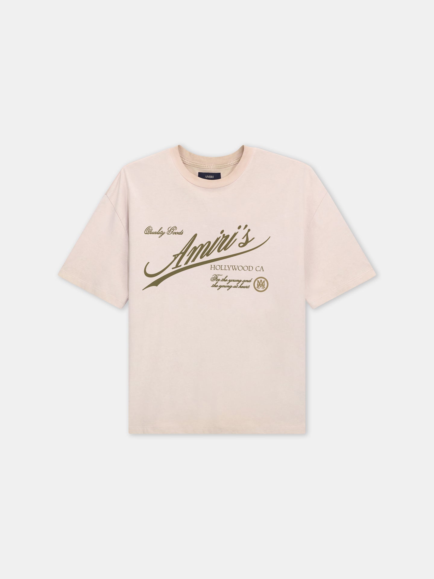 AMIRI QUALITY GOODS OVERSIZED TEE - Alabaster - AMIRI