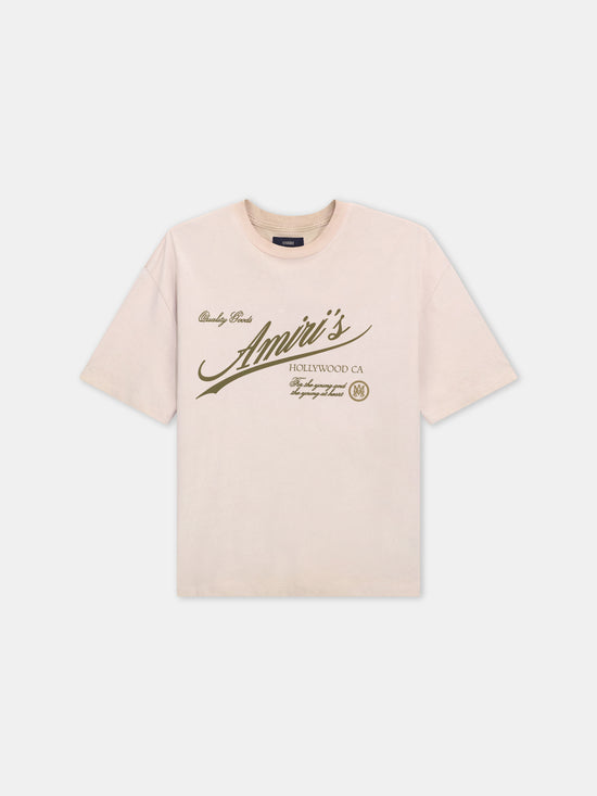 AMIRI QUALITY GOODS OVERSIZED TEE - Alabaster - AMIRI