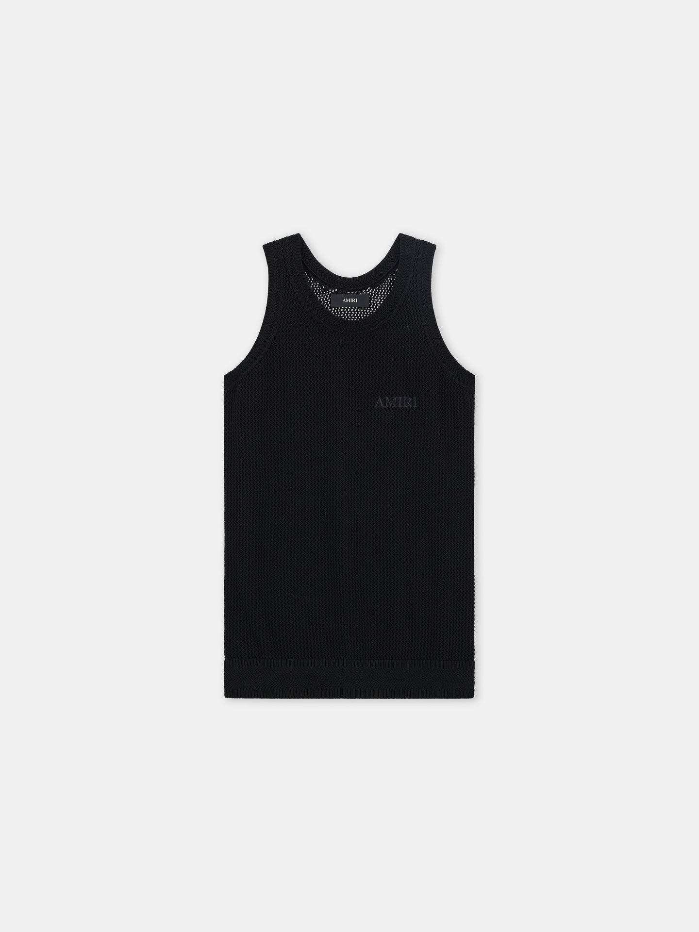 AMIRI KNIT MESH TANK - Black - AMIRI