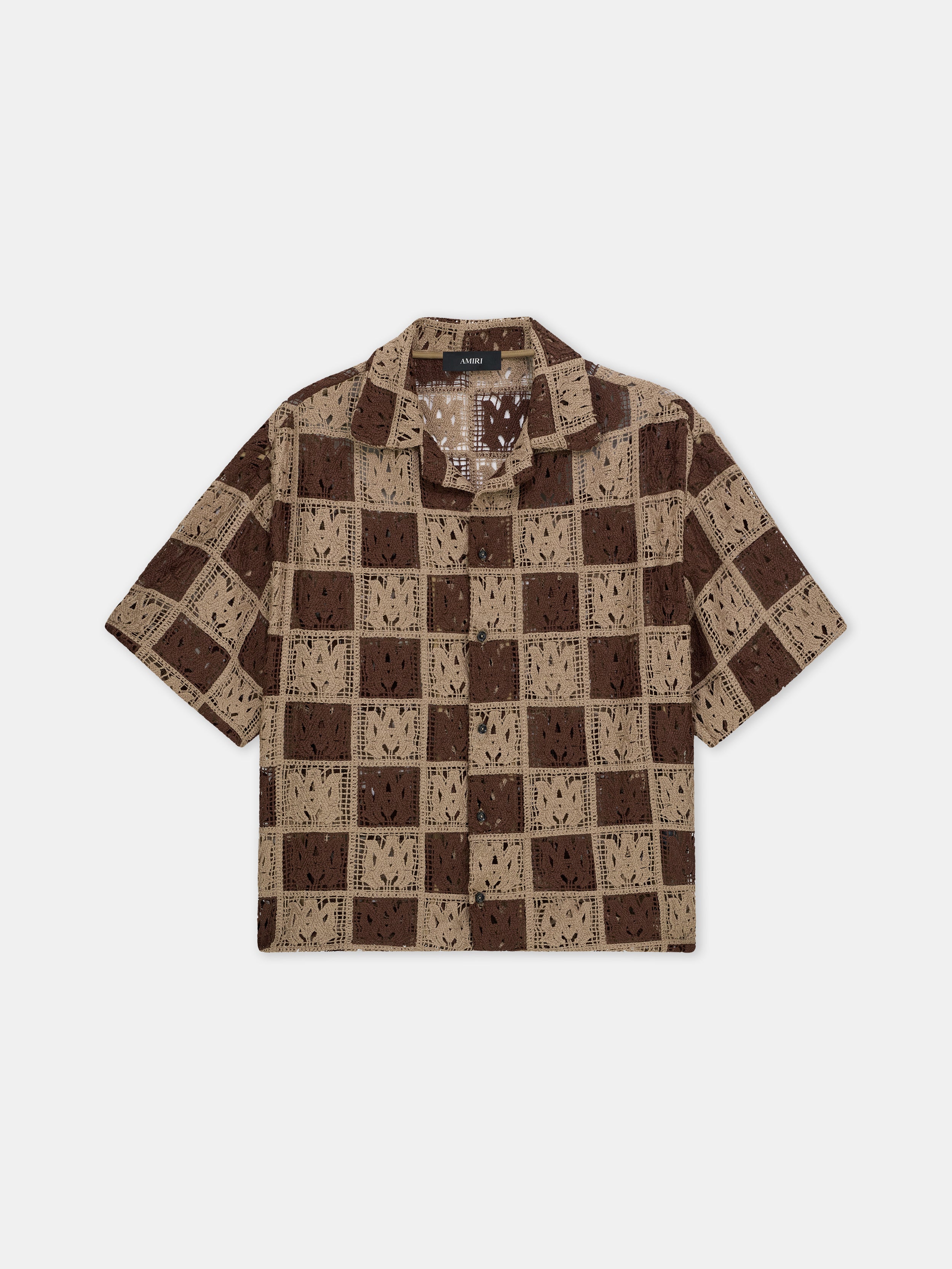 Product MA QUAD CHECKER OVERSIZED CAMP SHIRT - Earth featured image