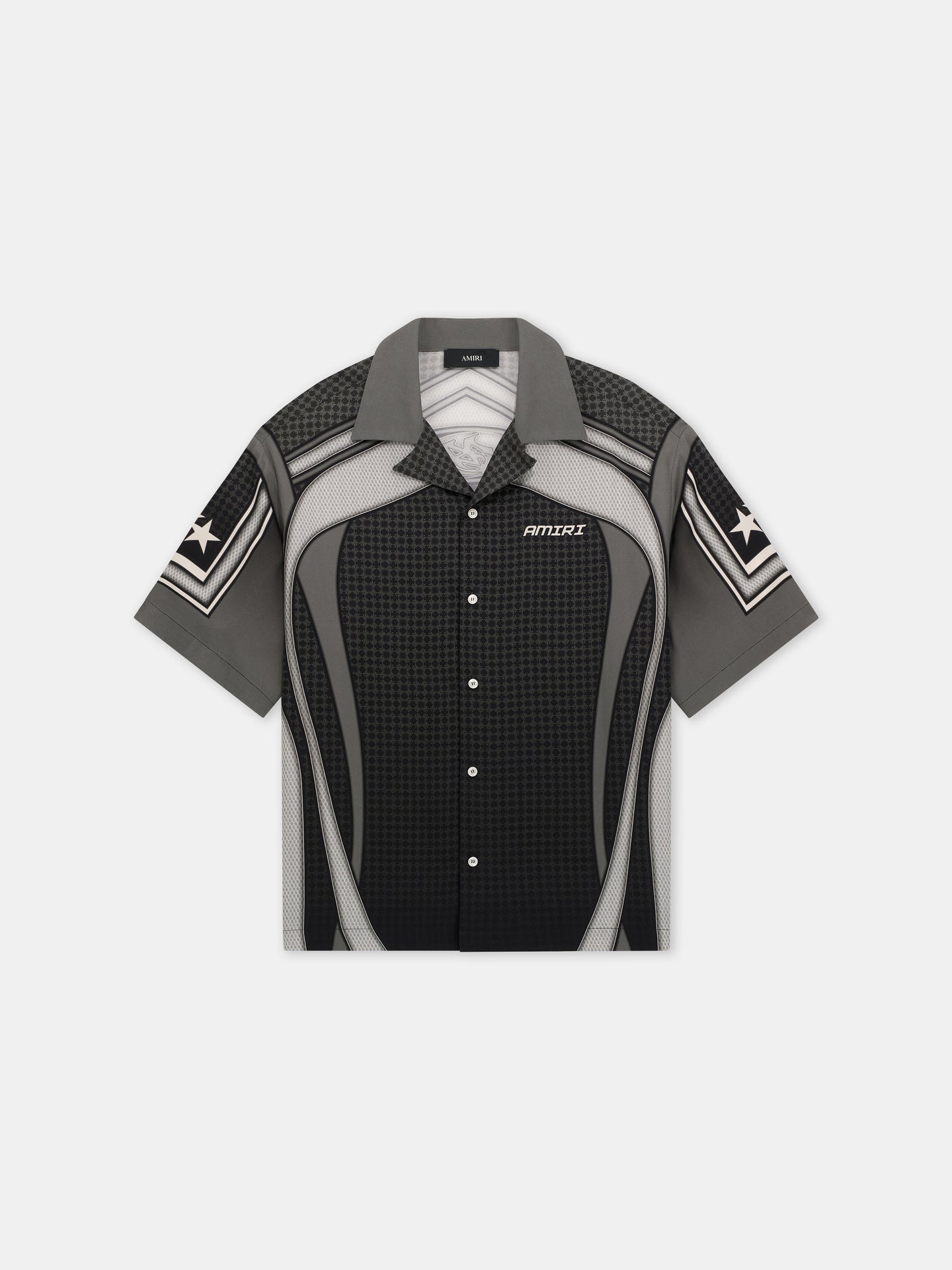 SPORT PANEL OVERSIZED CAMP SHIRT - Black - AMIRI