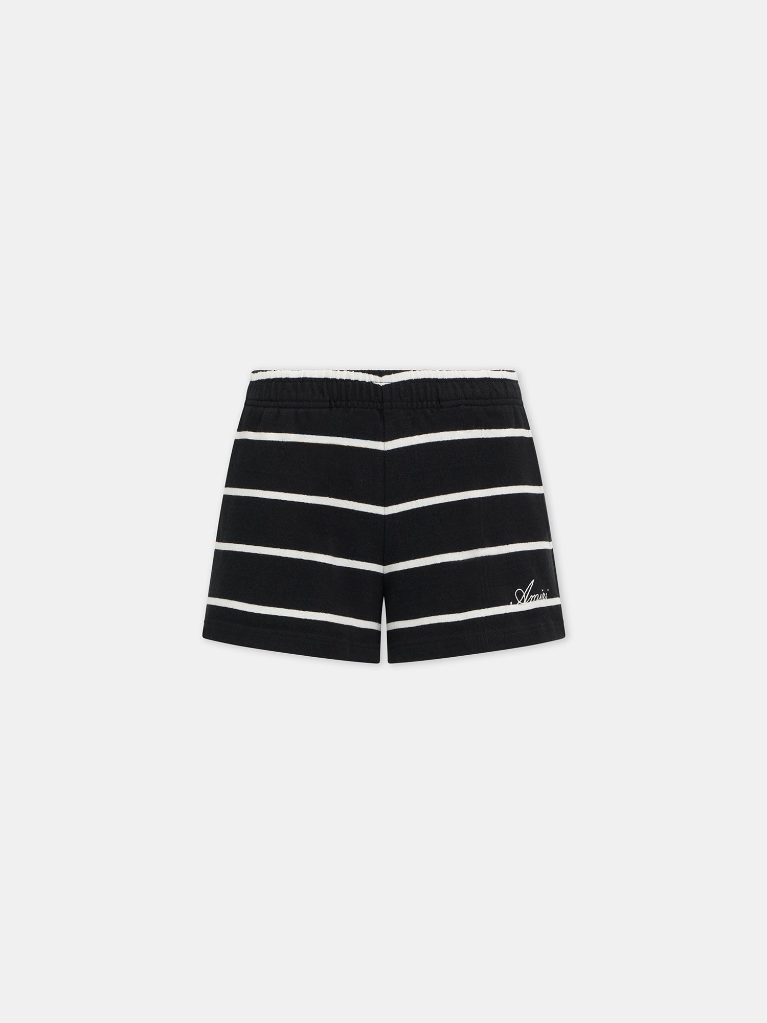 Product WOMEN - WOMEN'S STRIPED SWEATSHORT - Black featured image