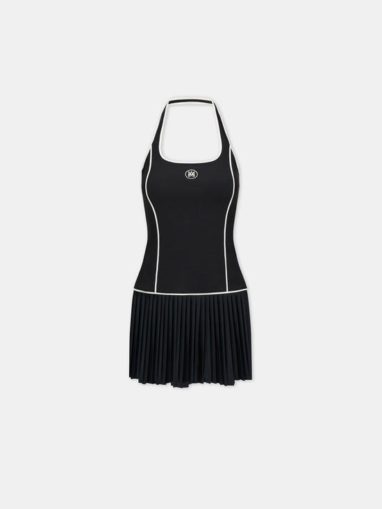 WOMEN - WOMEN'S MA PLEATED MINI DRESS - Black - AMIRI