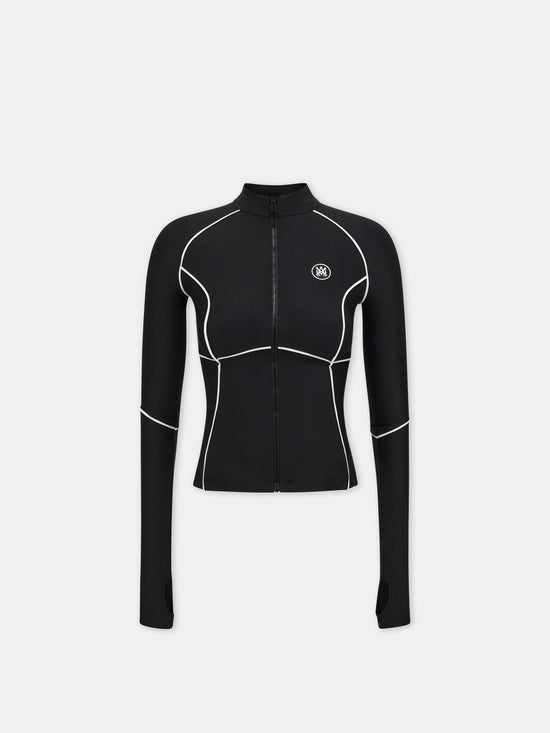 WOMEN - WOMEN'S MA ZIPPED TOP - Black - AMIRI