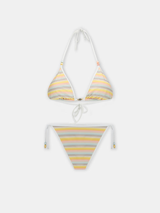 WOMEN - WOMEN'S MA MULTI STRIPE BIKINI SET - Multi - AMIRI