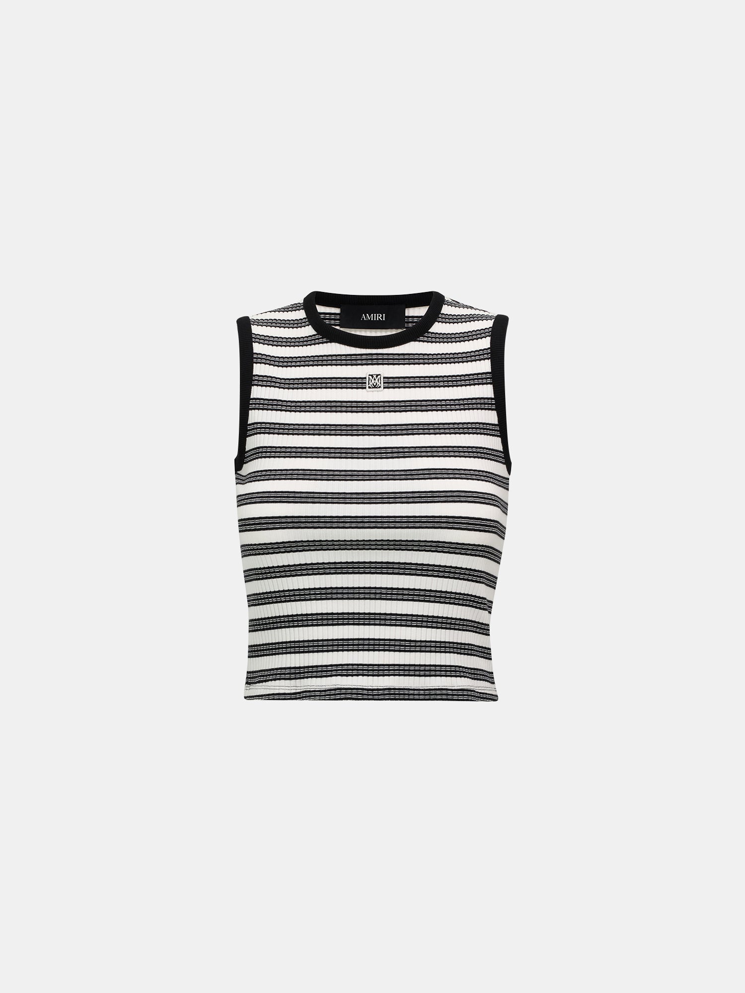Product WOMEN - WOMEN'S MA STRIPED SLEEVLESS TOP - White featured image