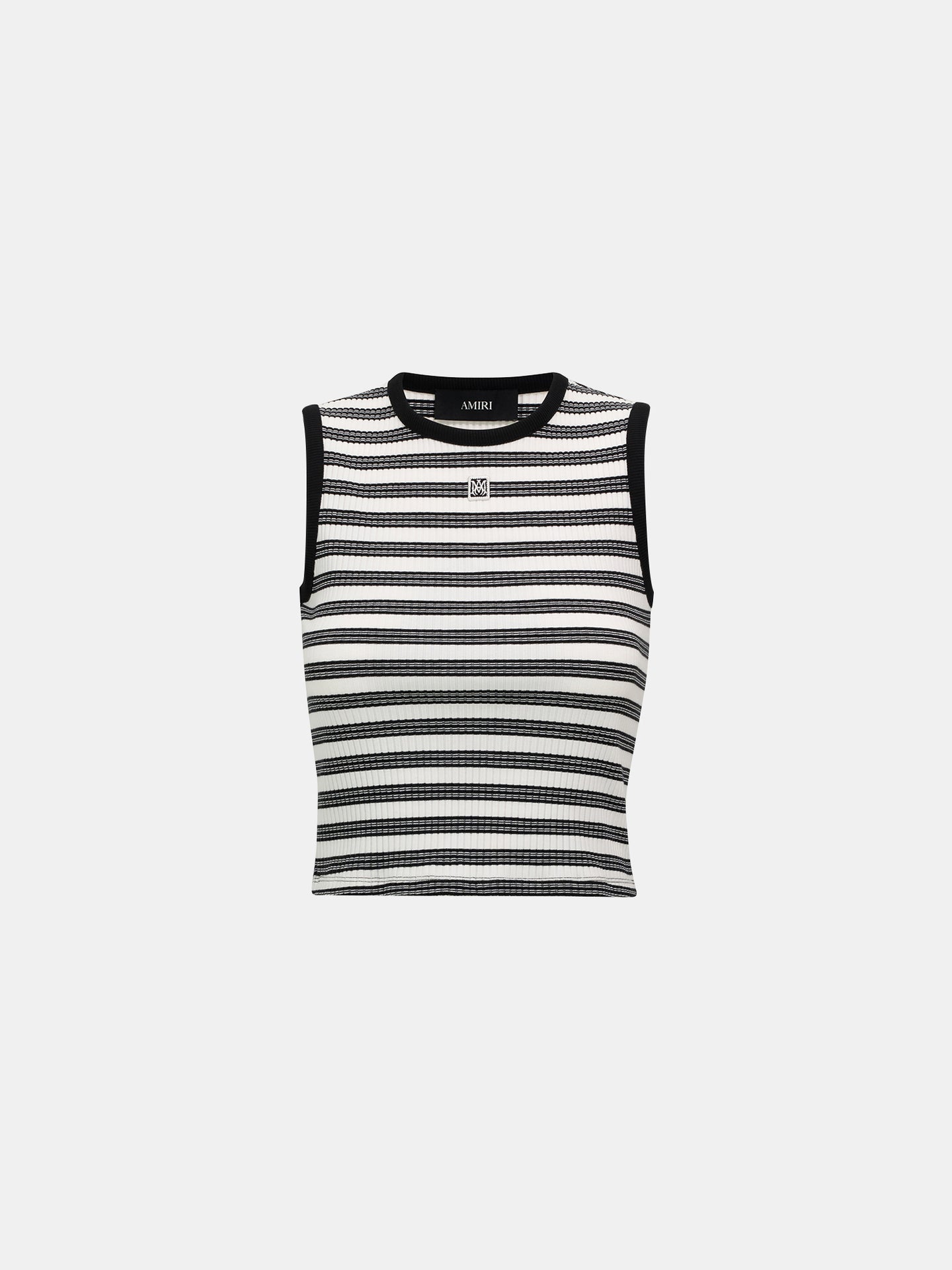 WOMEN - WOMEN'S MA STRIPED SLEEVLESS TOP - White - AMIRI