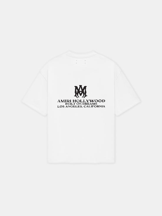 BUILT ON DREAMS OS TEE - White - AMIRI