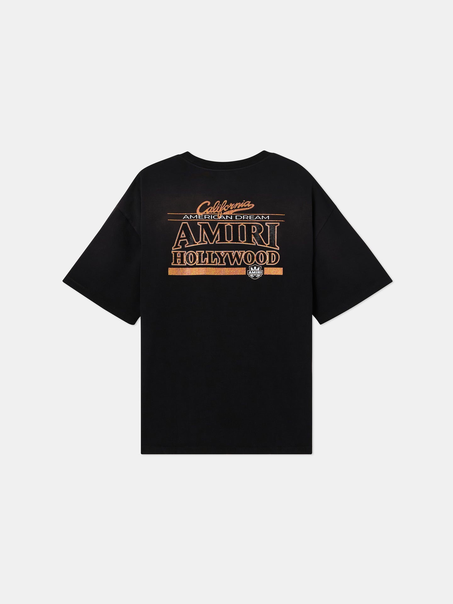 AMERICAN DREAM CRYSTAL OVERSIZED TEE - Black