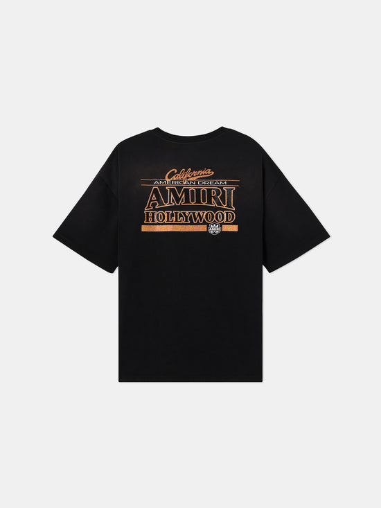 AMERICAN DREAM CRYSTAL OVERSIZED TEE - Black
