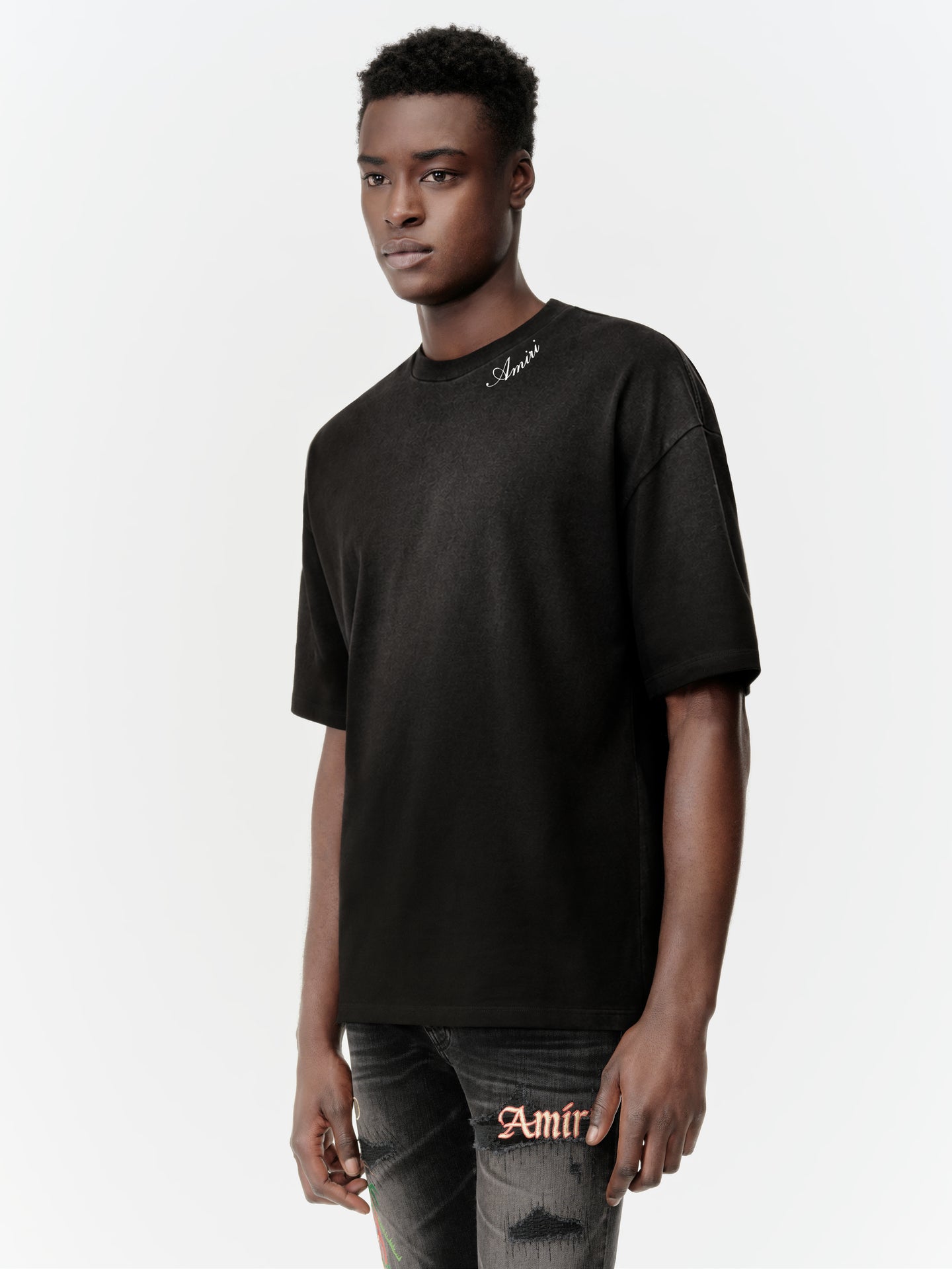 AMIRI SCRIPT TEE - Black