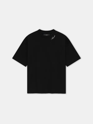AMIRI SCRIPT SKATER TEE - Black - AMIRI