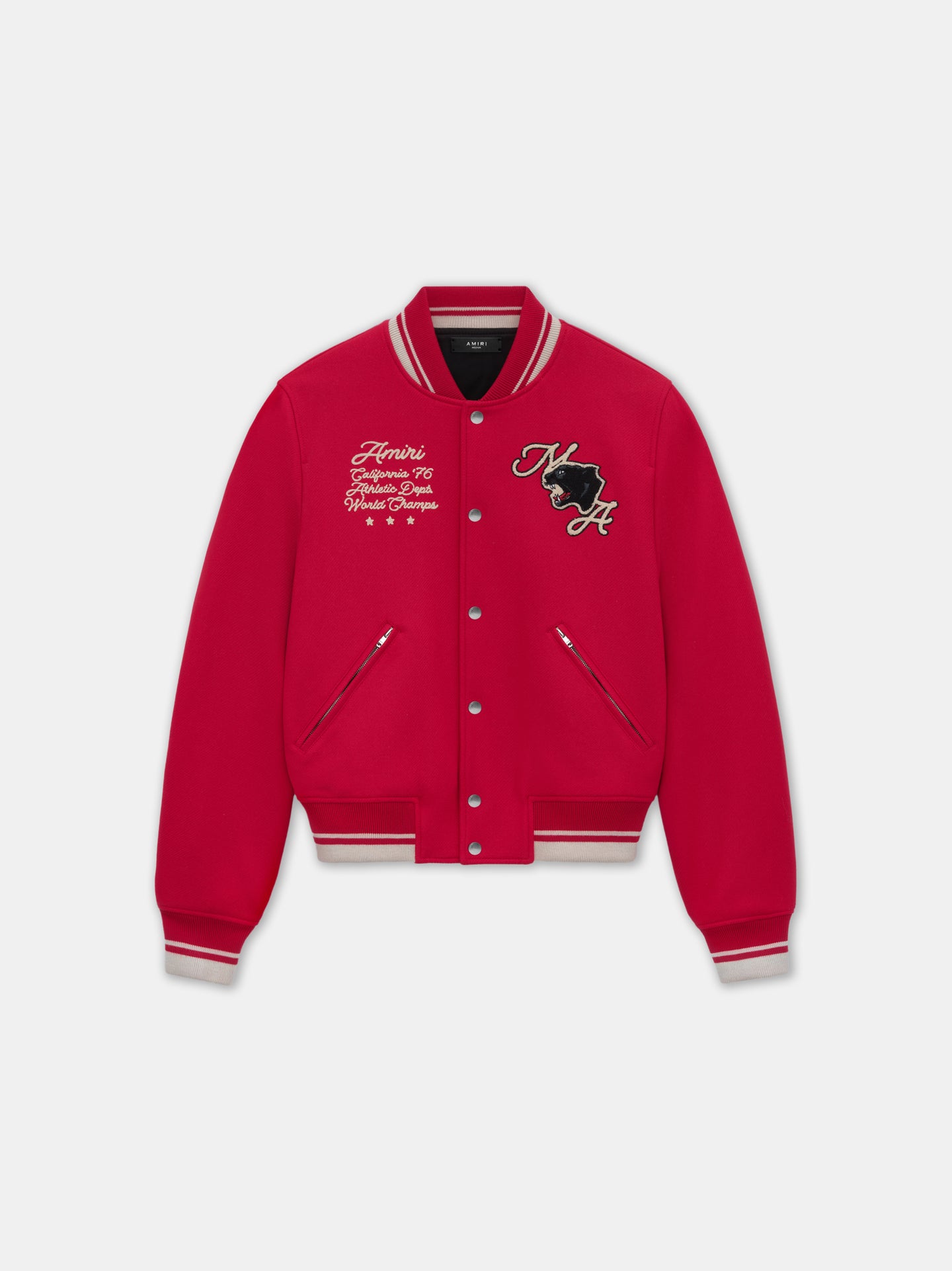 AMIRI PANTHER BOMBER - Varsity Red