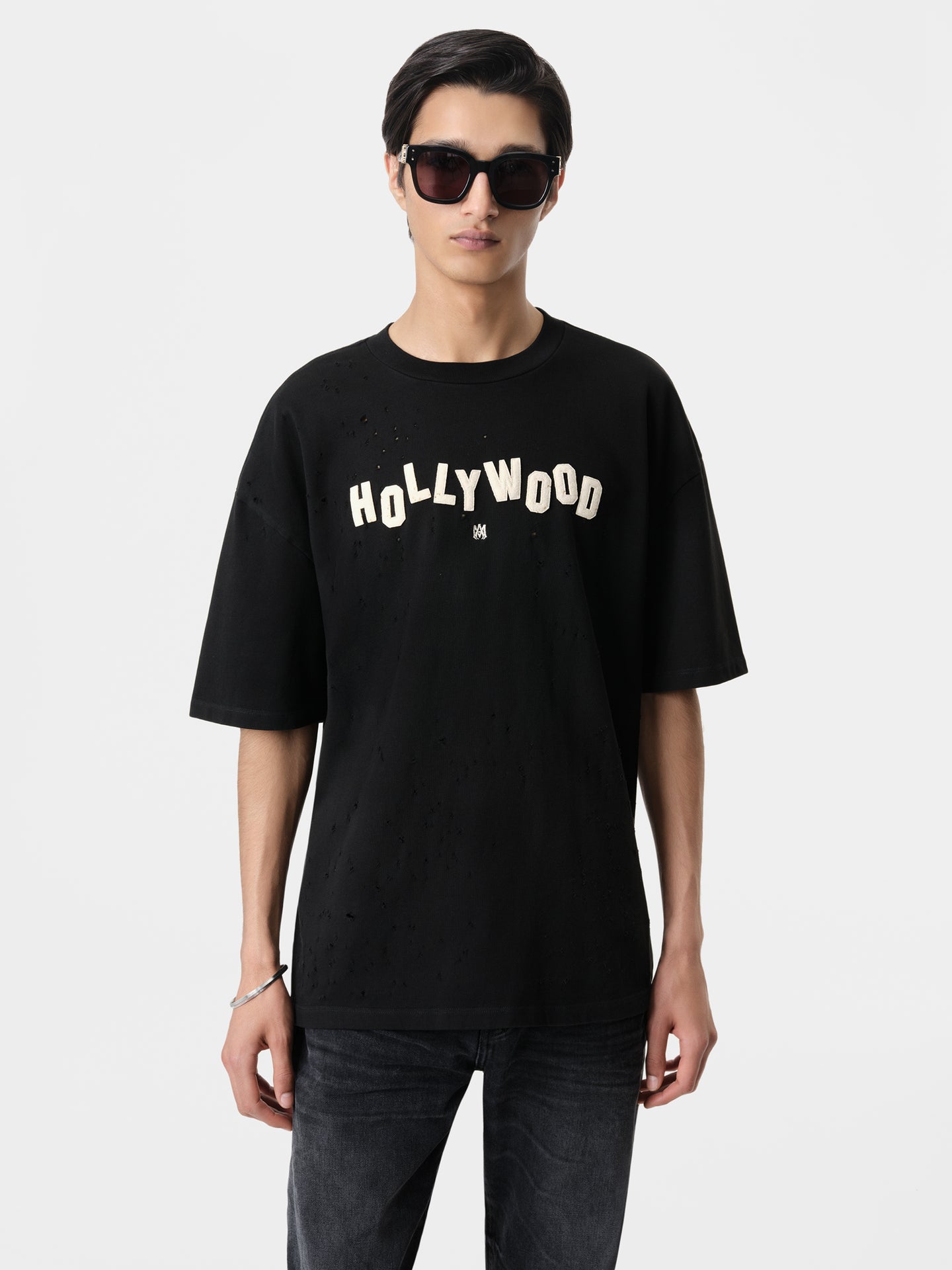 HOLLYWOOD SHOTGUN OVERSIZED TEE - Black