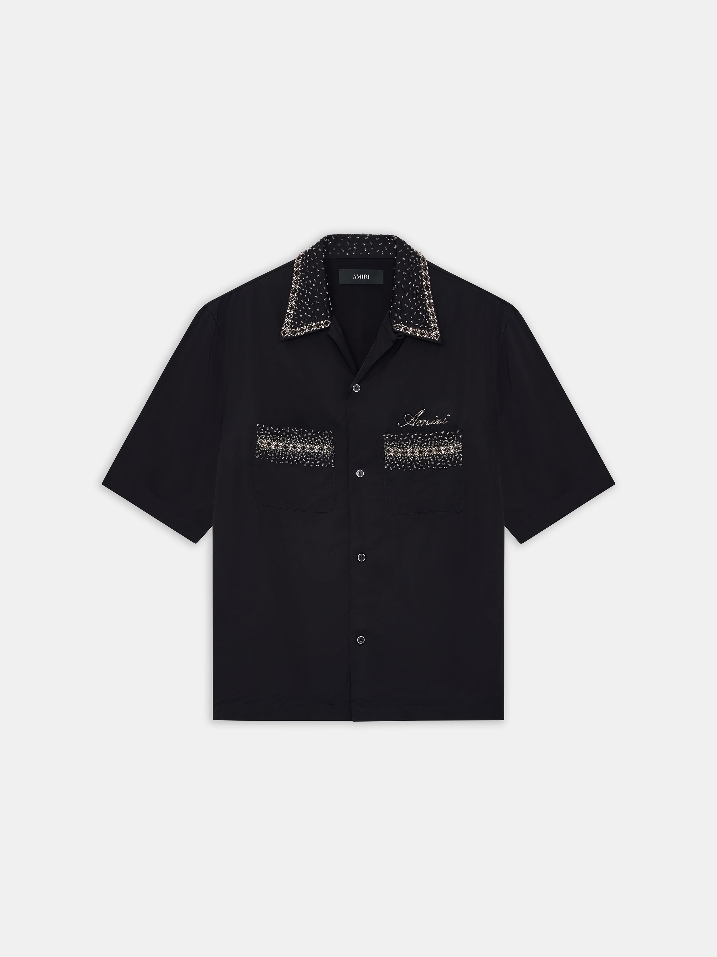 Product CRYSTAL AMIRI SCRIPT SHIRT - BLACK featured image
