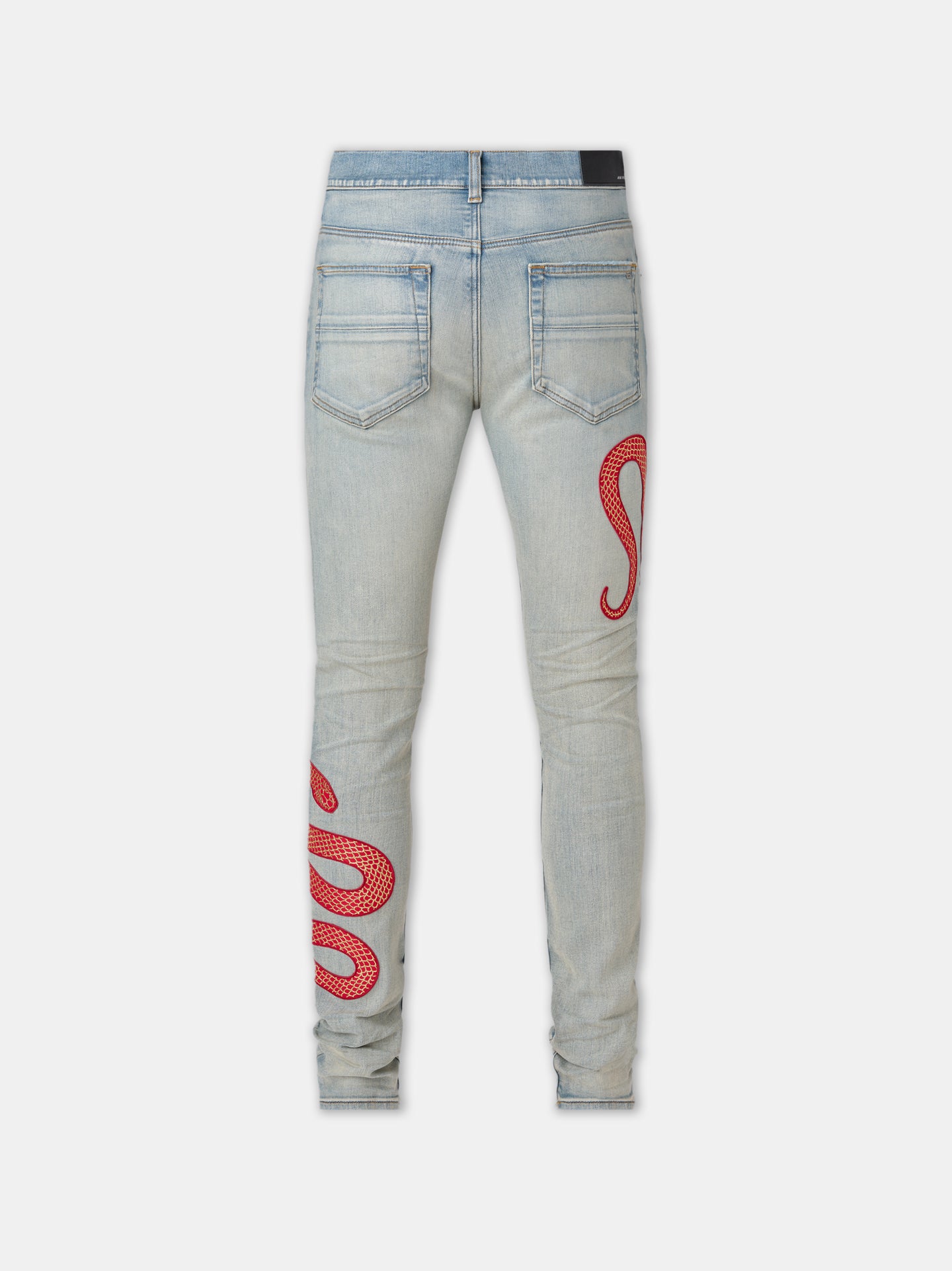 AMIRI SNAKE SKINNY JEAN - Antique Indigo