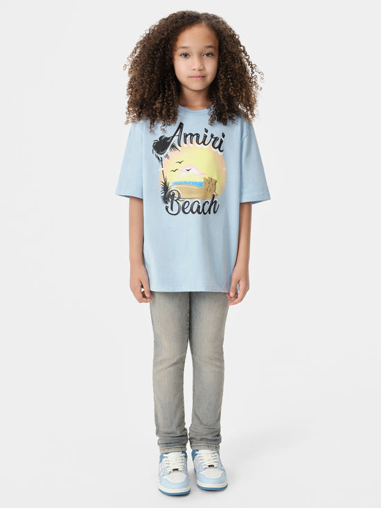 KIDS - KIDS' MA SANDCASTLE TEE - Cerulean