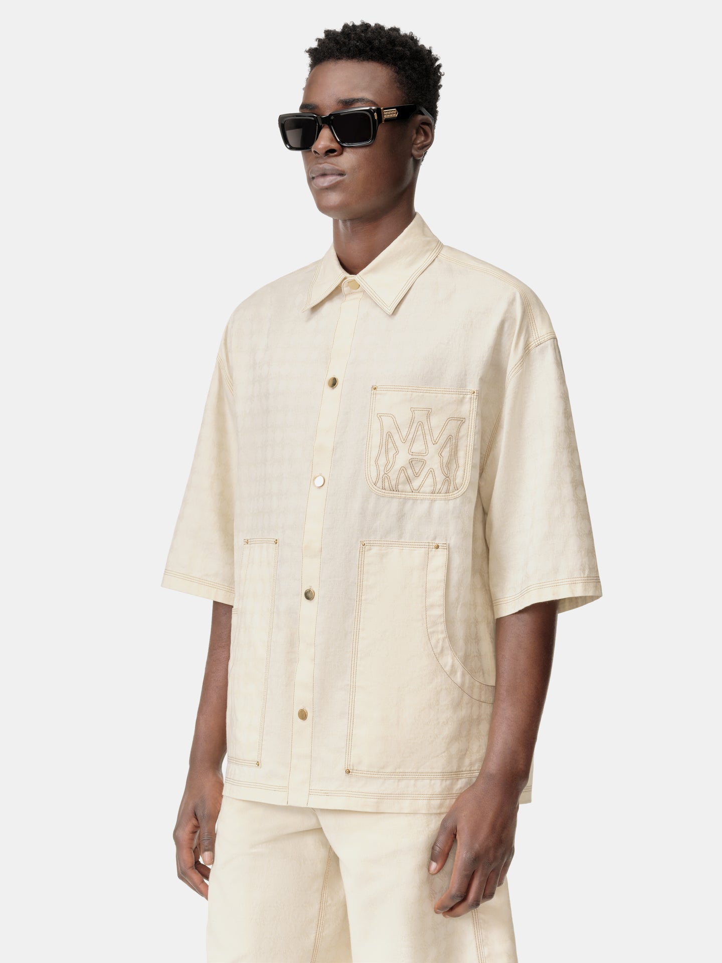 MA QUAD WORK SHIRT - Alabaster - AMIRI