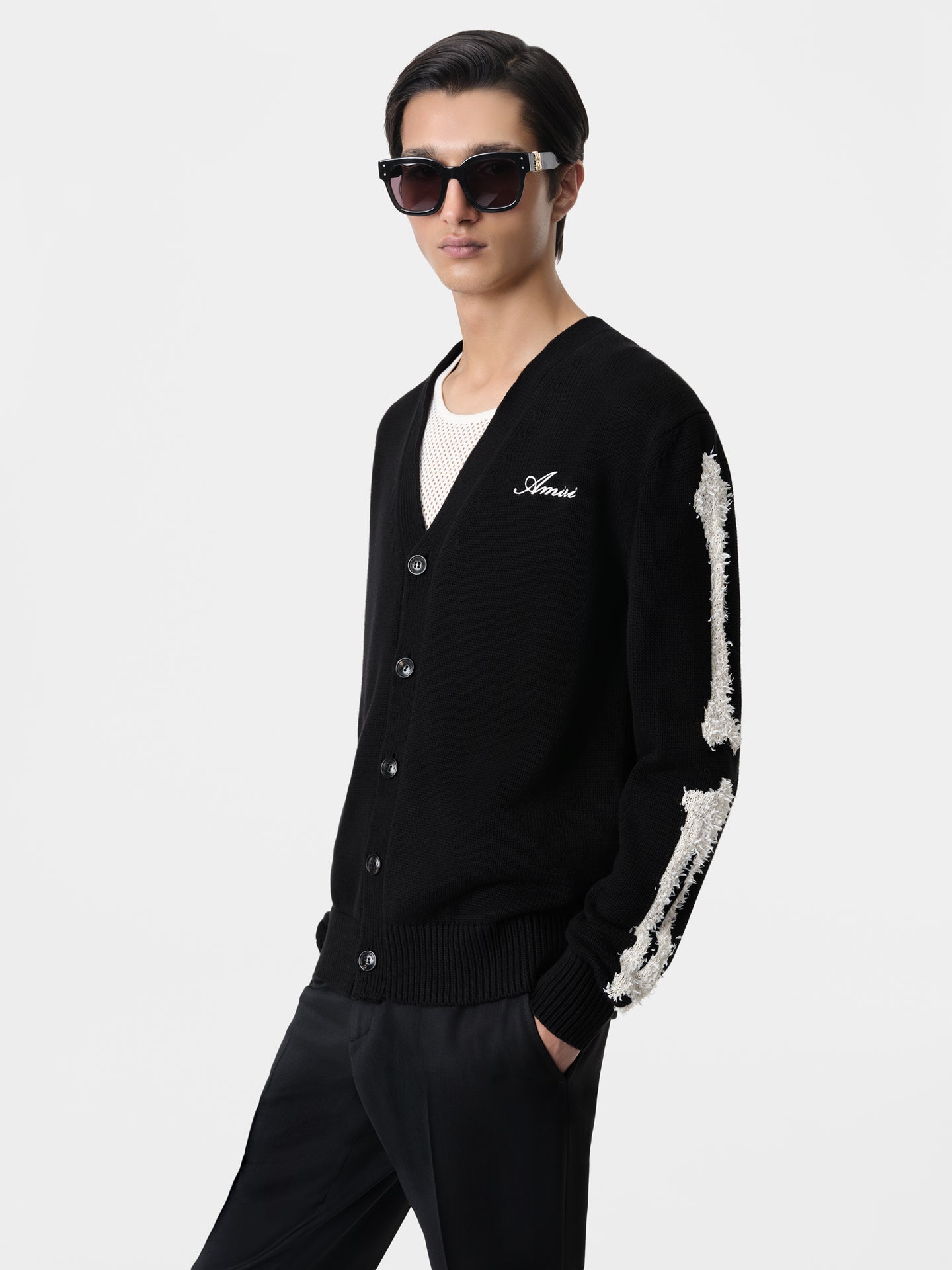 BONES CARDIGAN - Black