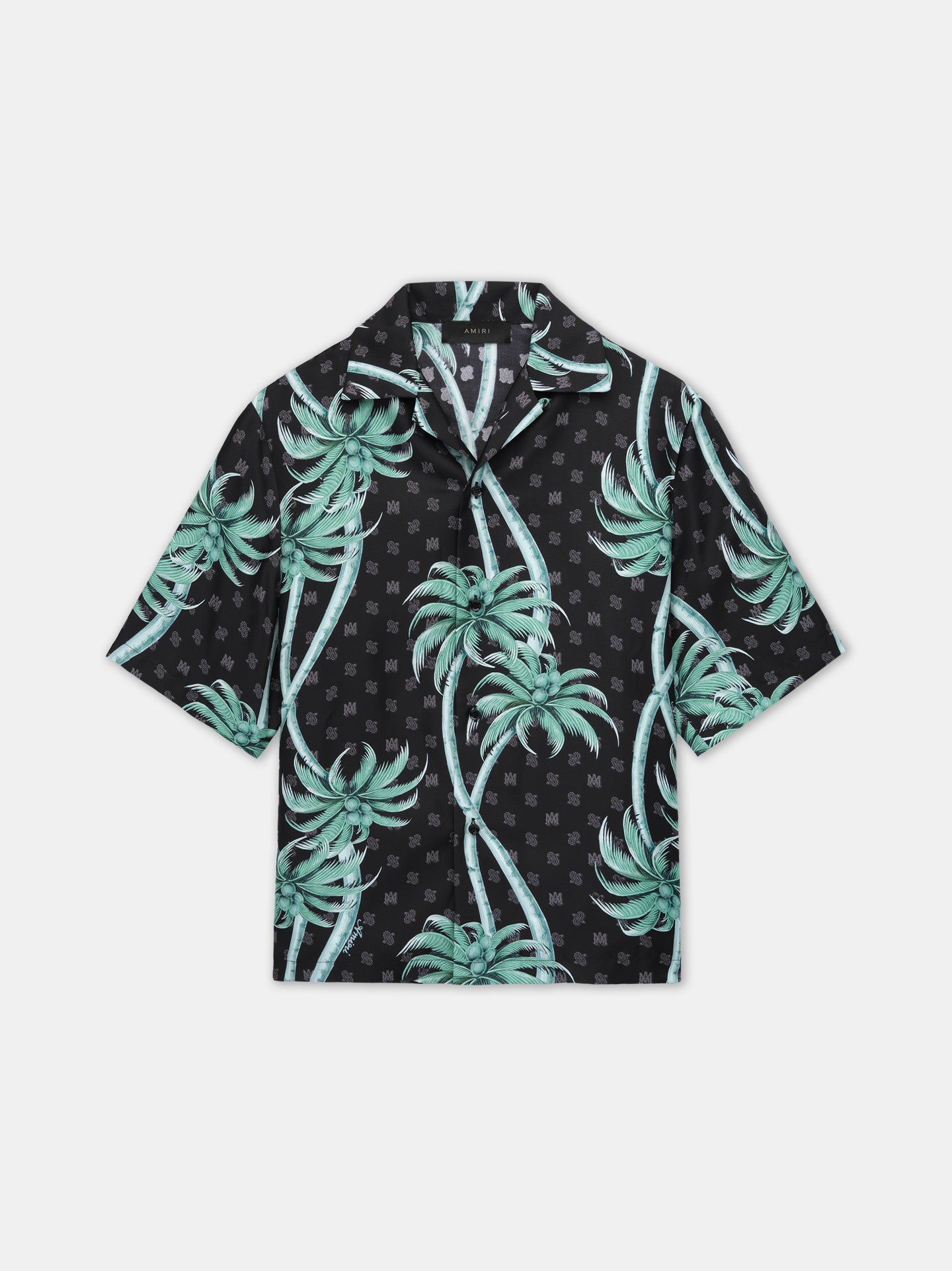 PALM BOWLING SHIRT - Black