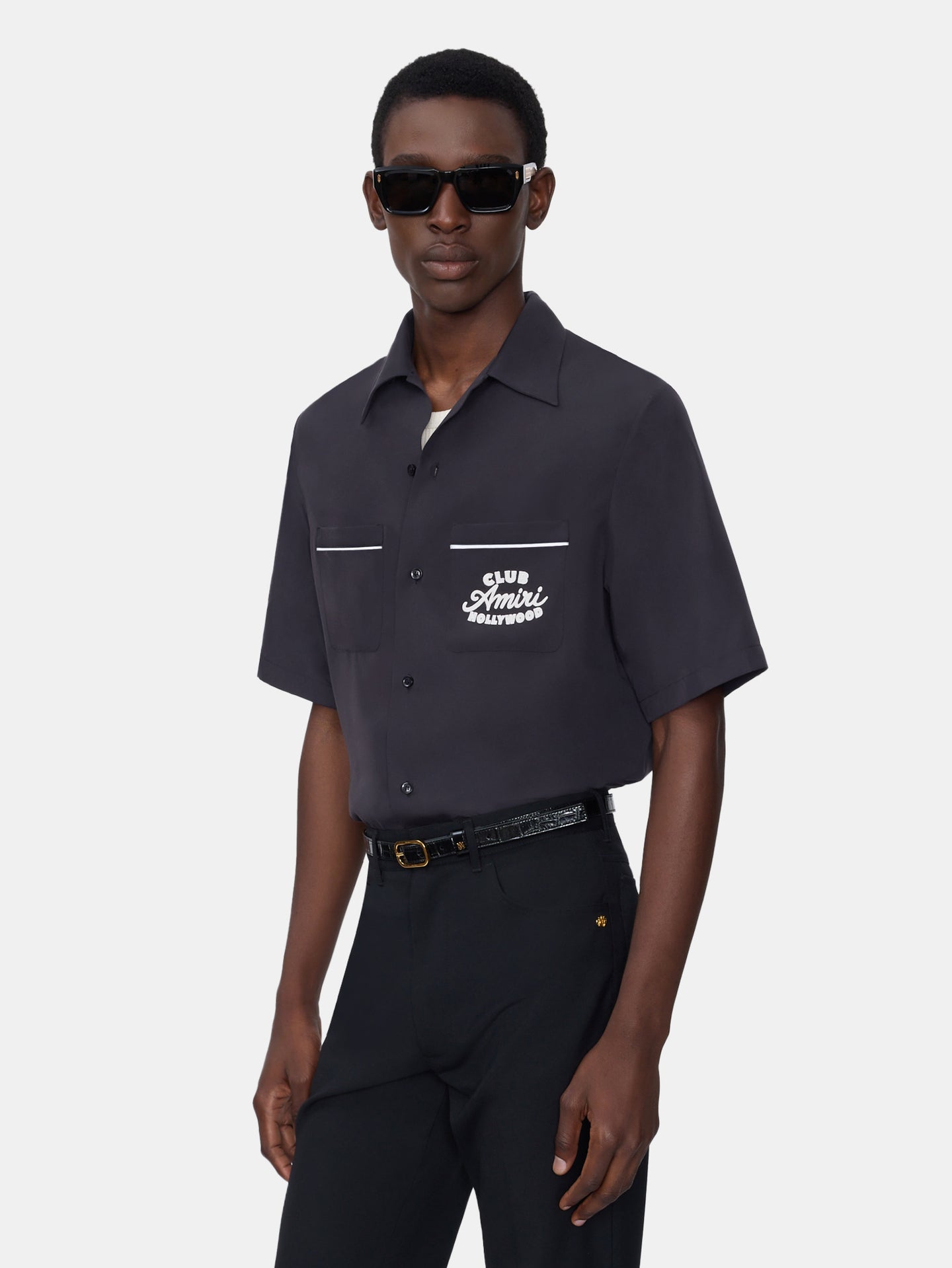 CLUB AMIRI CAMP SHIRT - BLACK