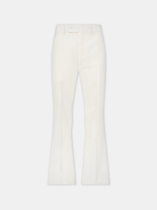 CREASED FLARE PANT - Alabaster