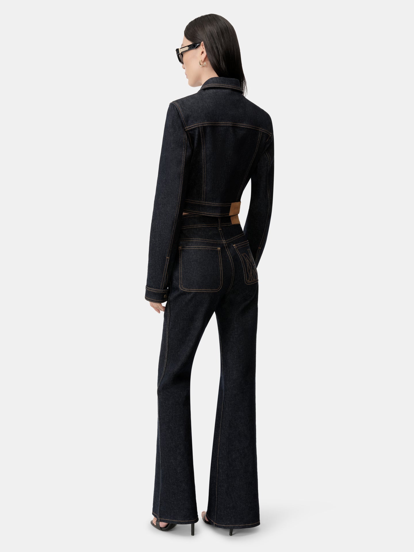 WOMEN - WOMEN'S ZIP UP CROPPED DENIM JACKET - Raw Indigo - AMIRI