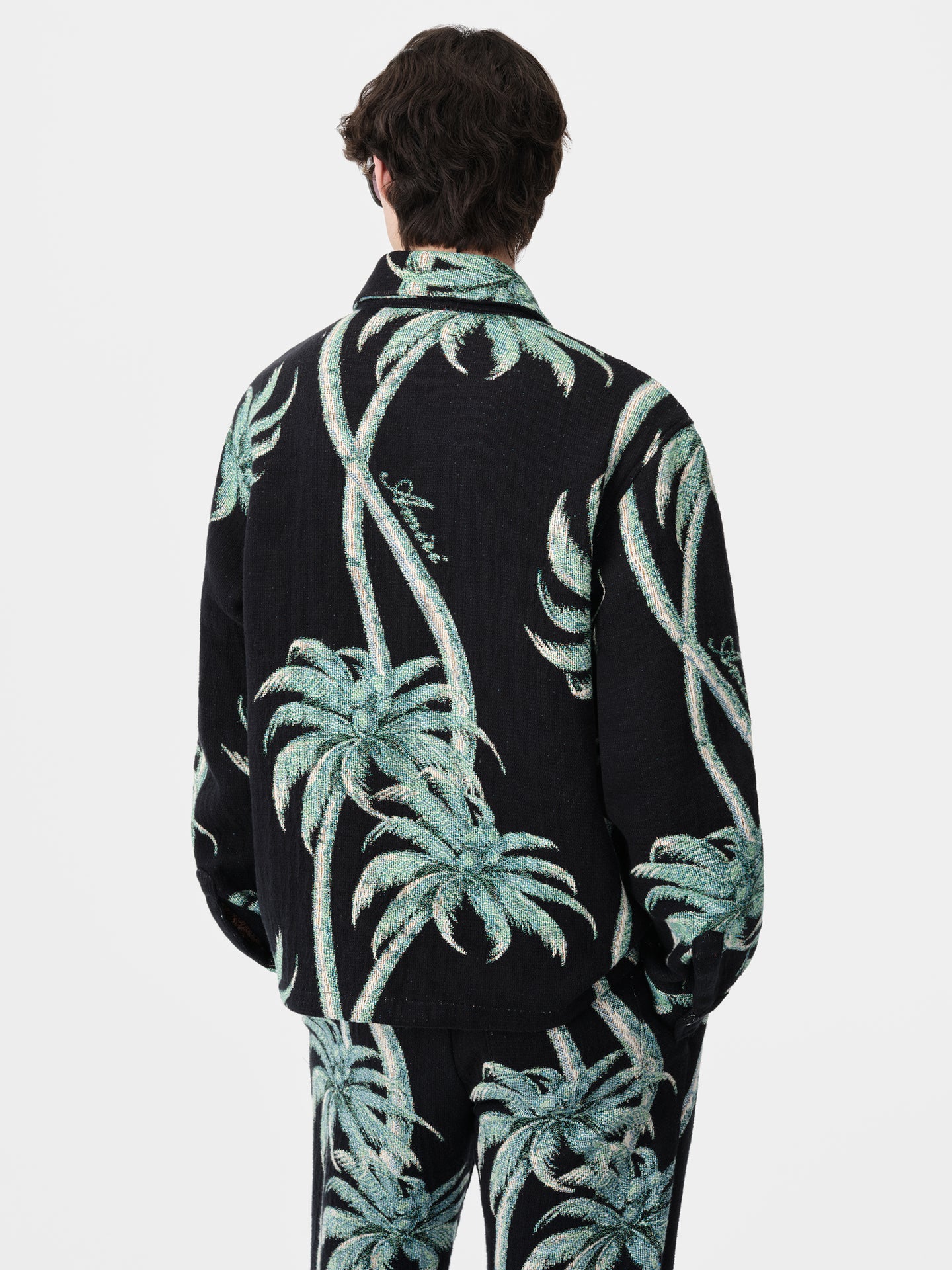 TWISTED PALMS TAPESTRY OVERSHIRT - Black