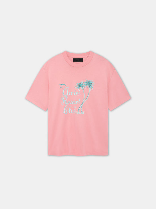 AMIRI TWISTED PALMS TEE - Flamingo Pink