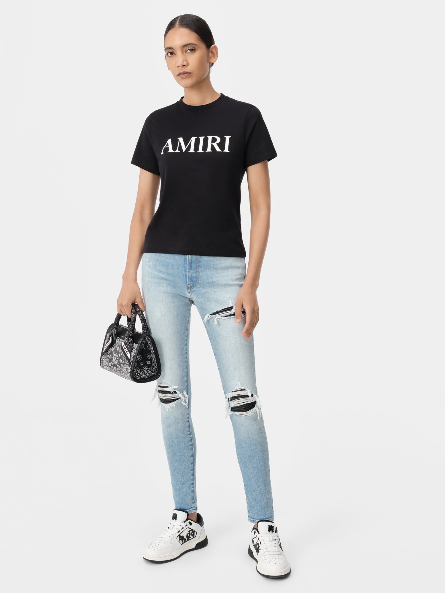 Product WOMEN - WOMEN'S AMIRI CORE LOGO TEE - Black featured image