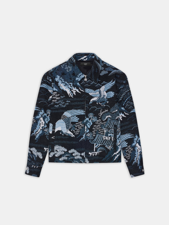BIRD TAPESTRY BLOUSON - BLACK - AMIRI