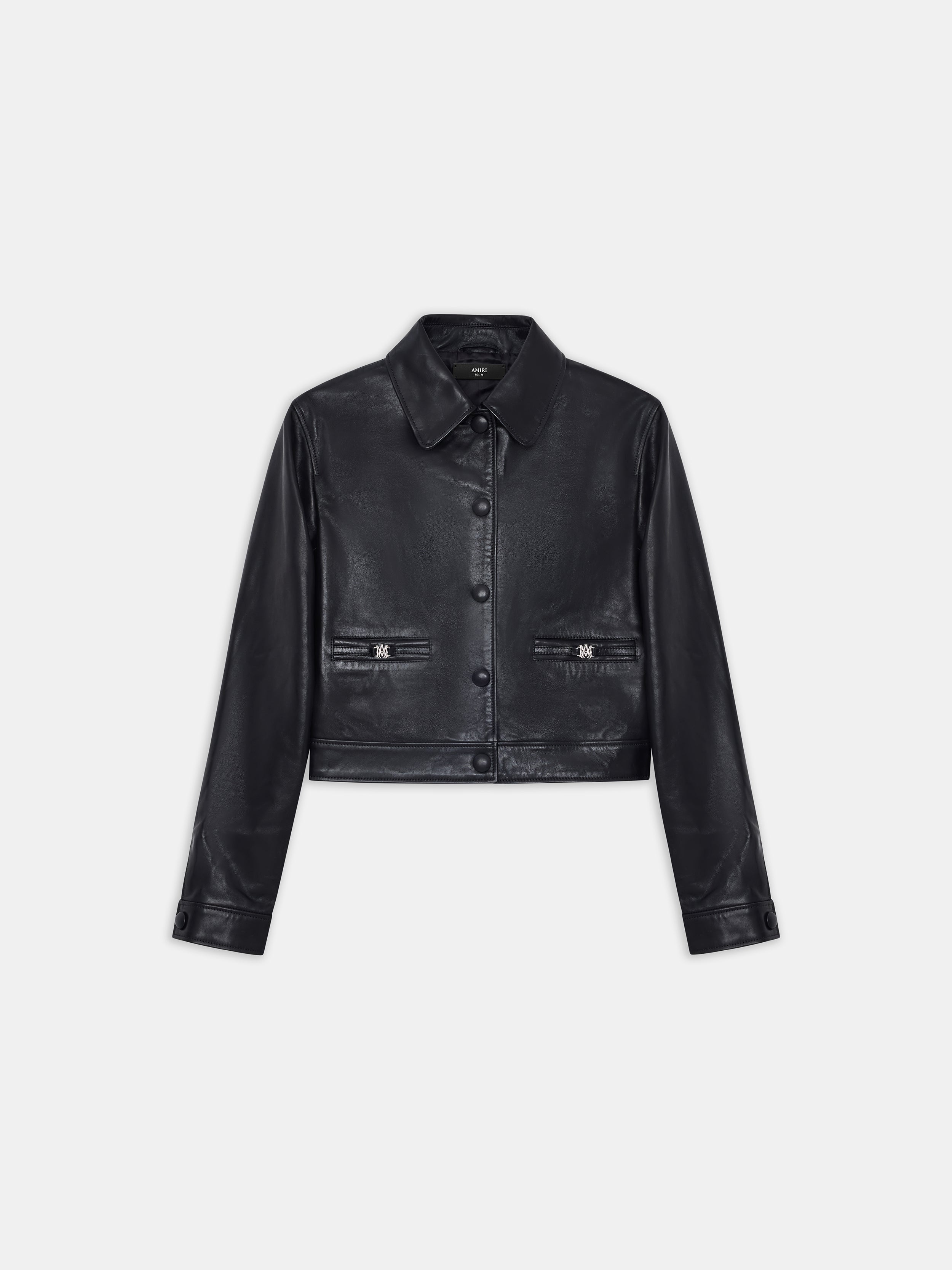 Product WOMEN - WOMEN'S MA LEATHER BLOUSON - BLACK featured image