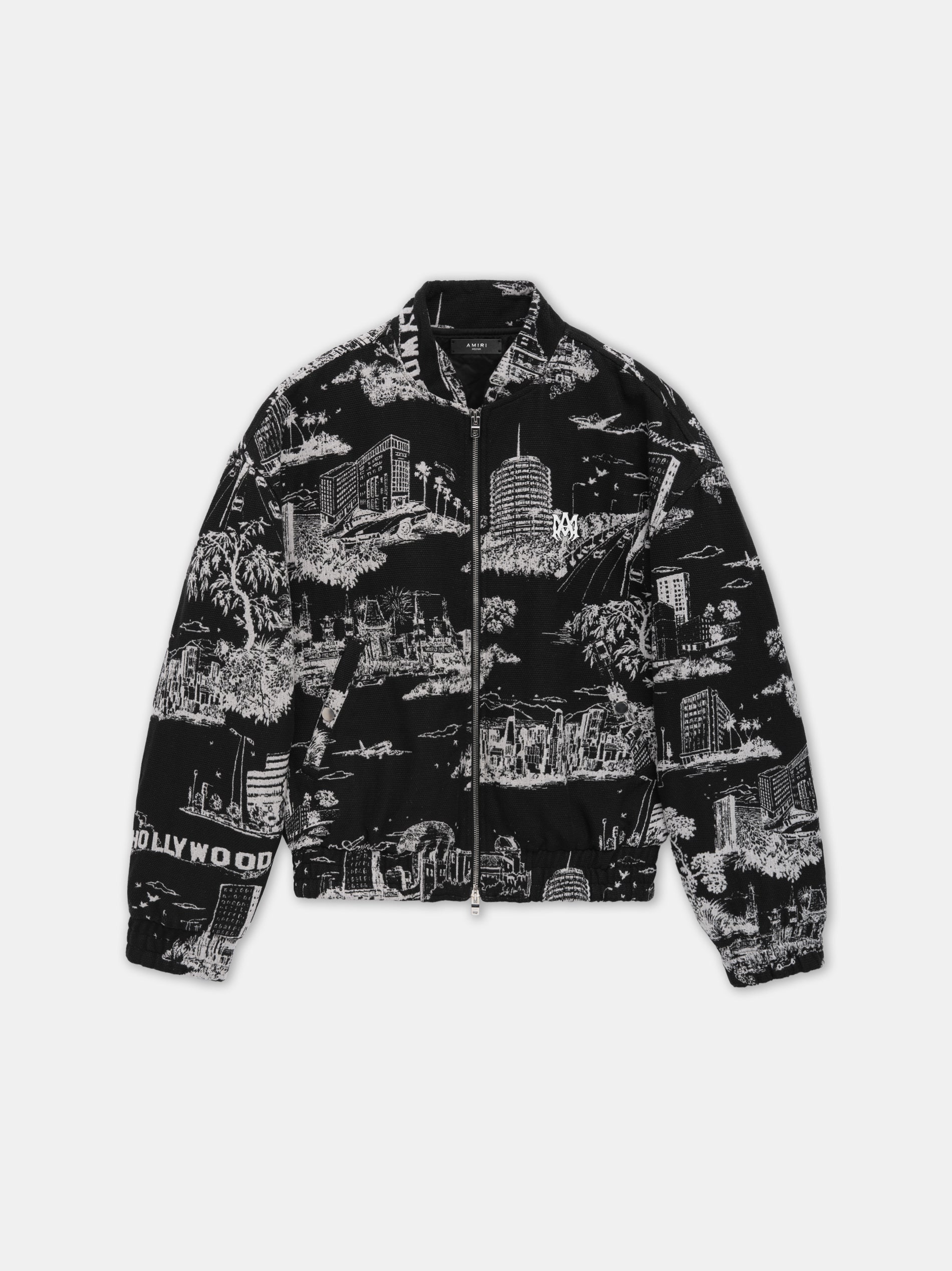 Product LA LANDMARK TAPESTRY BOMBER - Black featured image