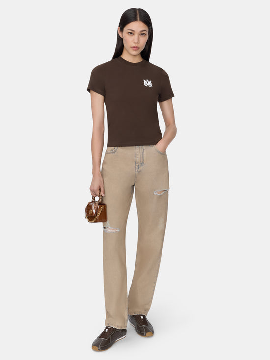 WOMEN - WOMEN'S MA CORE LOGO TEE - BROWN - AMIRI