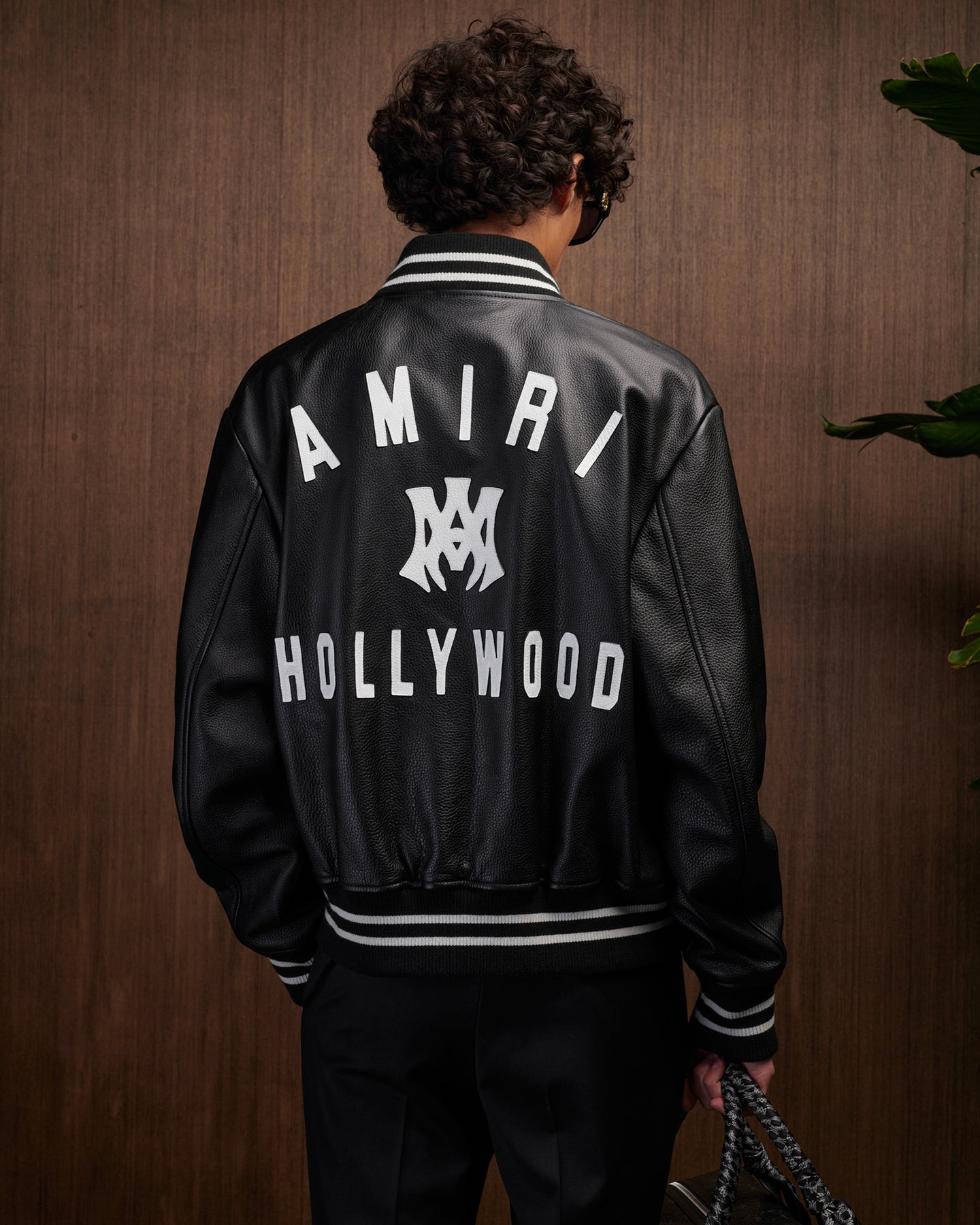 MA HOLLYWOOD LEATHER BOMBER - Black