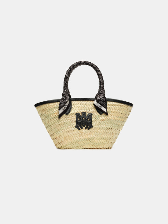 WOMEN - WOMEN'S MA RAFFIA MICRO TOTE - Black - AMIRI