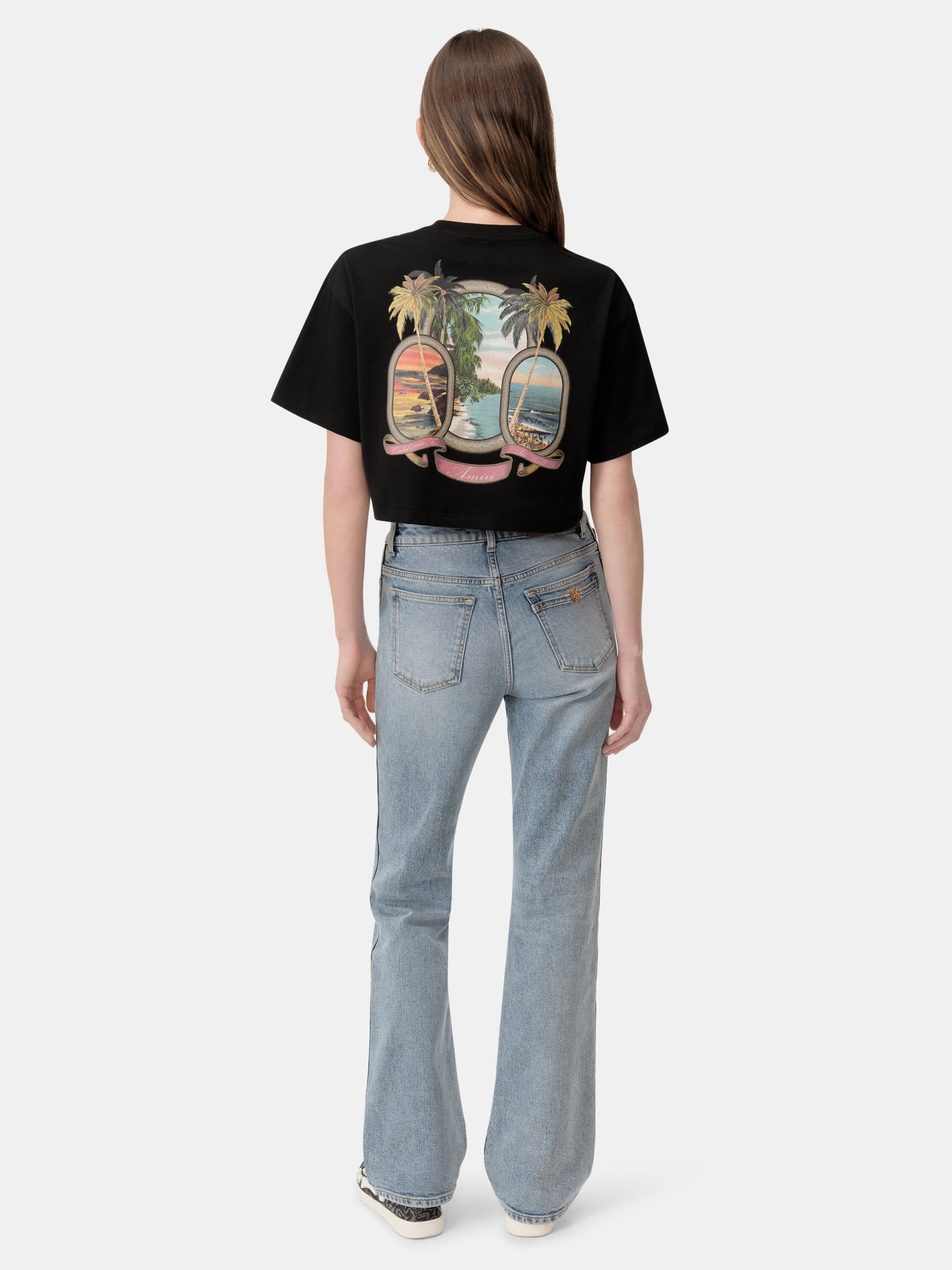 WOMEN - WOMEN'S MA PARADISE CROPPED TEE - Black - AMIRI